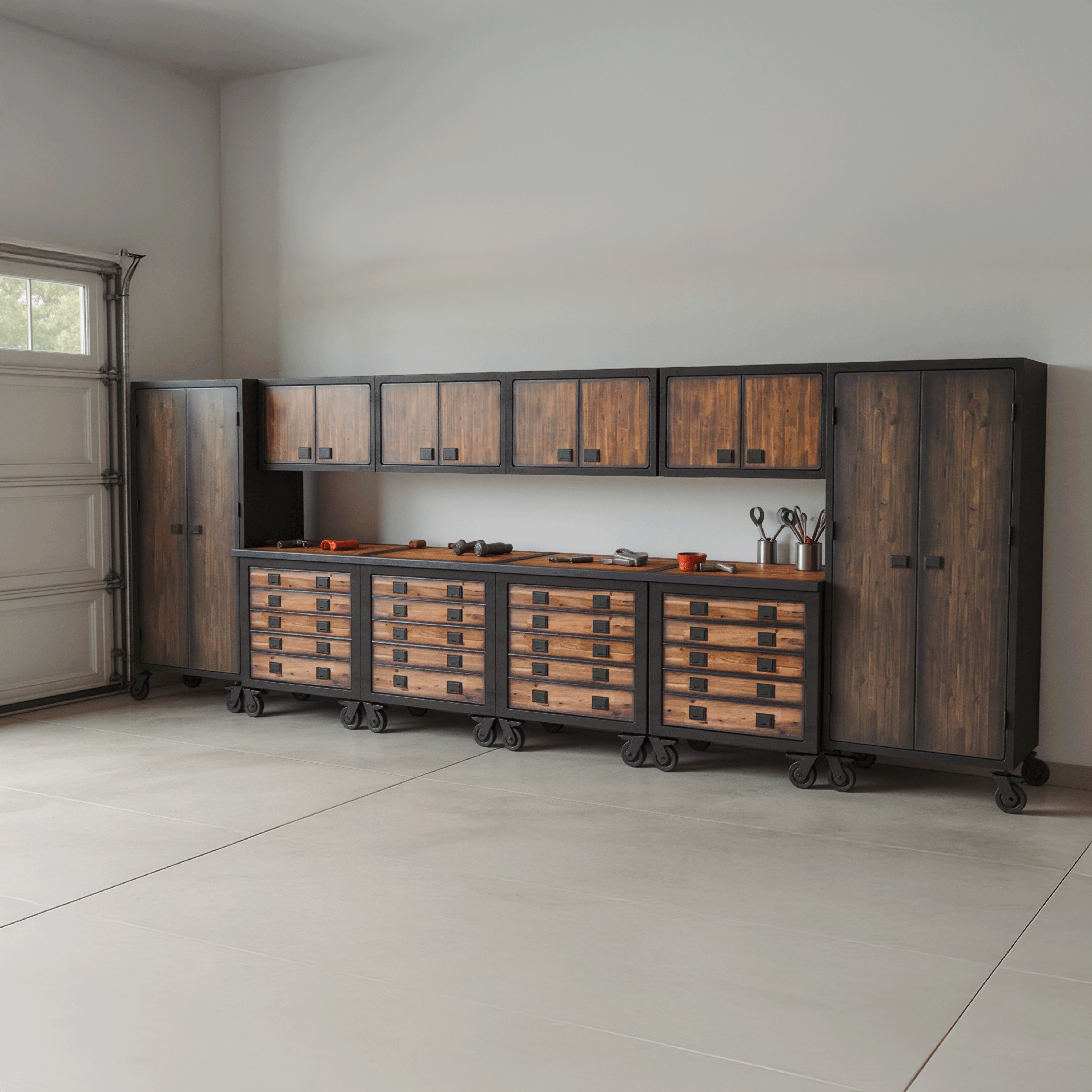 Duramax garage storage Duramax 10-Piece Garage Storage Combo Set with Tool Chests, Wall Cabinets and Free Standing Cabinets