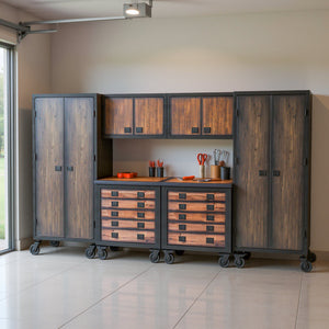 Duramax garage storage Duramax 6-Piece Garage Storage Combo Set with Tool Chests, Wall Cabinets and Free Standing Cabinets