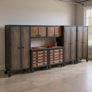 Duramax garage storage Duramax 7-Piece Garage Storage Combo Set with Tool Chests, Wall Cabinets and Free Standing Cabinets