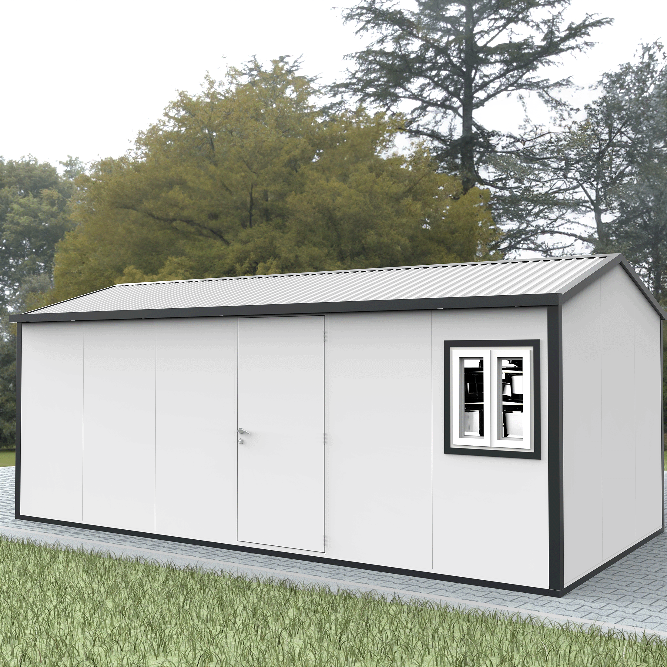 Duramax Insulated Buildings Gable Top Insulated Building 19 ft. W x 10 ft. D 30962