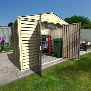 Duramax sheds DuraMax 10.5ft x 5ft Woodbridge Vinyl Shed with Foundation Kit 00283