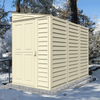 Duramax sheds Duramax 4ft x 8ft Sidemate Vinyl Resin Outdoor Storage Shed With Foundation Kit