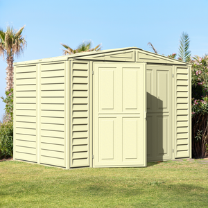 Duramax sheds Duramax 8ft x 5.5ft Duramate Vinyl Shed with Foundation