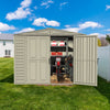 Duramax sheds Duramax 8ft x 8ft Duramate Vinyl Shed with Foundation Kit