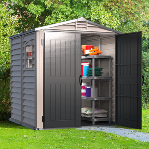 Duramax sheds DuraMax Plus 6ft x6ft Storemate Vinyl Shed with Molded Floor 30425
