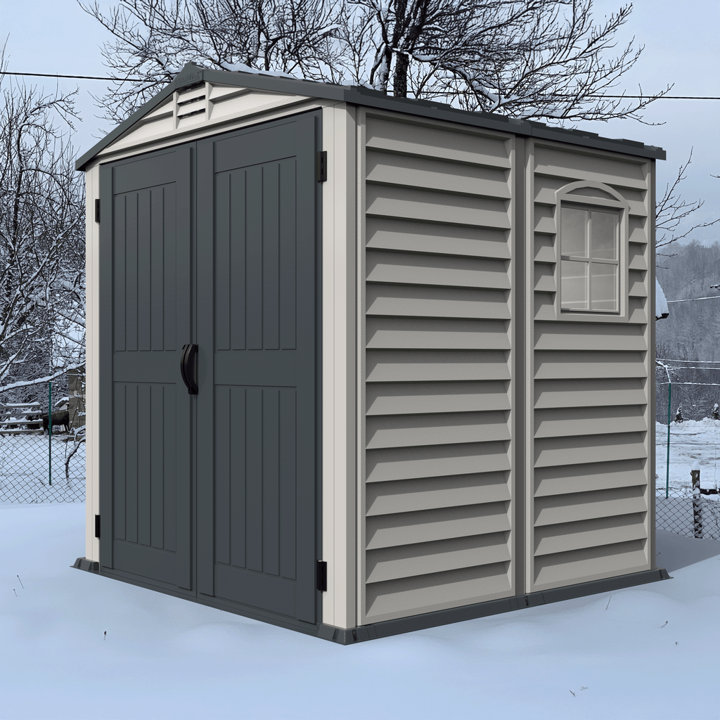 Duramax sheds DuraMax Plus 6ft x6ft Storemate Vinyl Shed with Molded Floor