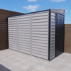 Duramax Vinyl Sheds Duramax 4ft x 8ft Sidemate PLUS Vinyl Resin Outdoor Storage Shed  With Foundation Kit