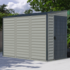 Duramax Vinyl Sheds Duramax 4ft x 8ft Sidemate PLUS Vinyl Resin Outdoor Storage Shed  With Foundation Kit