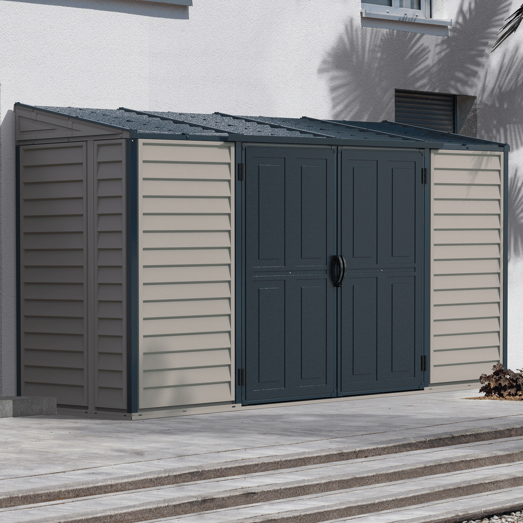 Duramax Vinyl Sheds DuraMax SideMate Plus Pro 10' x 4' Outdoor Storage Shed with Double Doors