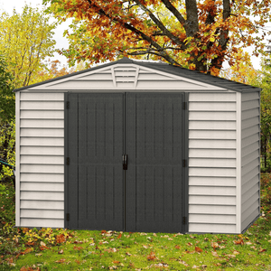 Duramax Vinyl Sheds DuraMax StoreMax Plus 10.5x8 Ft with Molded Floor Vinyl Storage Shed 30225