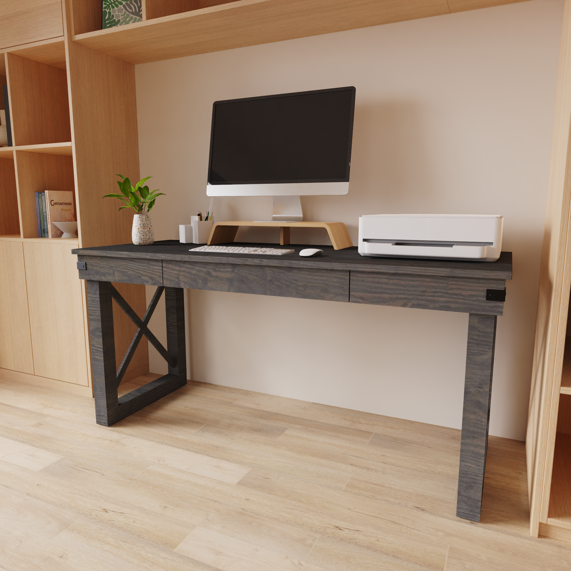 Duramax Work Desks Duramax Felix 62" Wood Desk with Drawer