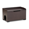 Durasheds Deck Box Default Dark Brown Finished Wood Cat Litter Box Cover House