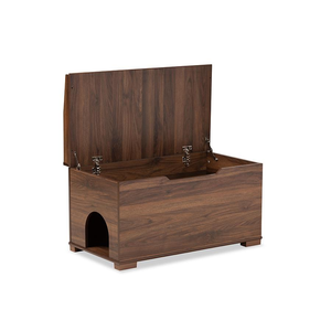 Durasheds Deck Box Default Walnut Brown Finished Wood Cat Litter Box Cover House