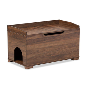 Durasheds Deck Box Default Walnut Brown Finished Wood Cat Litter Box Cover House