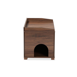 Durasheds Deck Box Default Walnut Brown Finished Wood Cat Litter Box Cover House