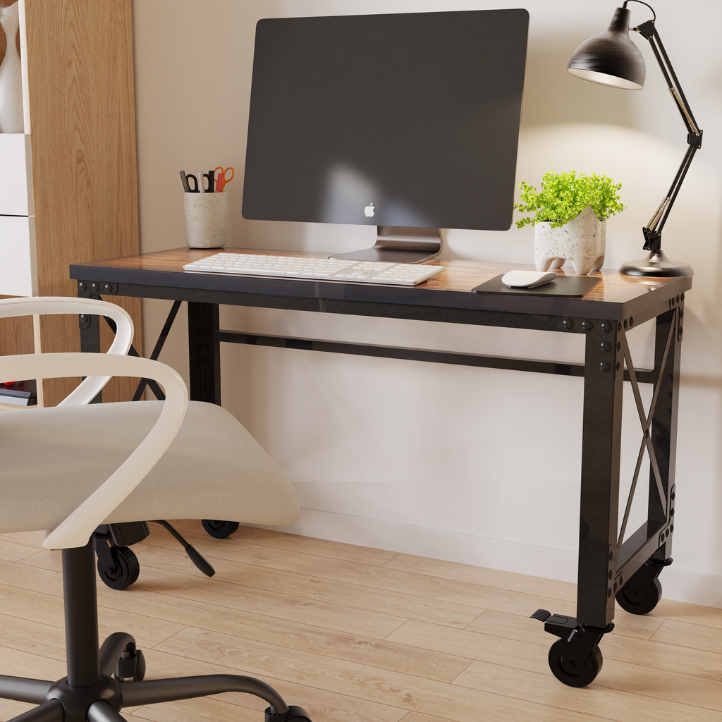 Side Desk Rolly Rolling Desk Table Storage Mobile Folding Desk Rolling Compact Laptop