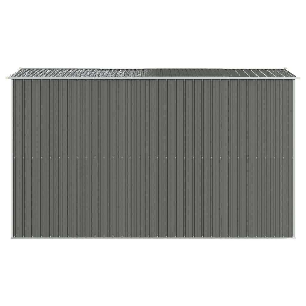 Durasheds Grey vidaXL Garden Shed Light Gray 75.6"x140.6"x87.8" Galvanized Steel