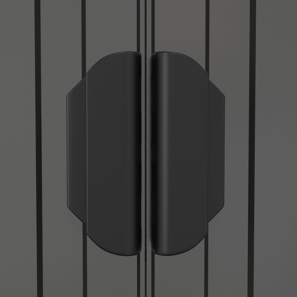 Durasheds Grey vidaXL Garden Shed Light Gray 75.6"x140.6"x87.8" Galvanized Steel