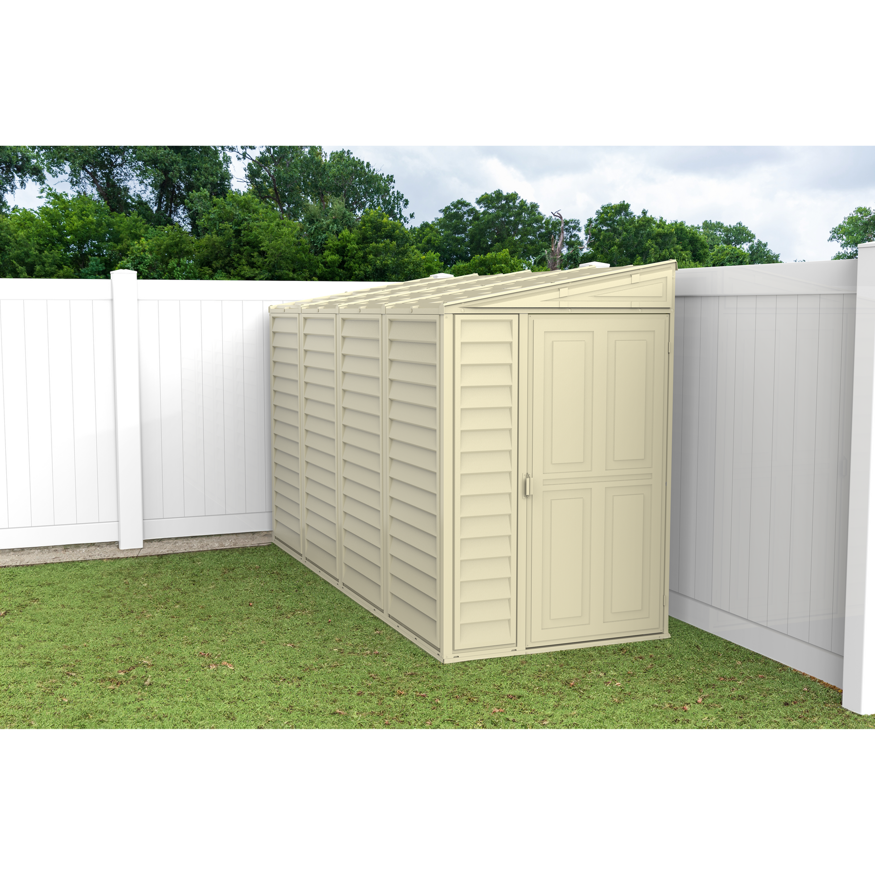 DuraMax 4x10 SideMate Plastic Vinyl Resin Outdoor Storage Shed 06725