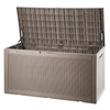 Vevor Deck Box 100 Gal VEVOR Deck Box, 100 Gallon Outdoor Storage Box, 48.0" x 21.5" x 24.5", Waterproof PP Deckbox with Aluminum Alloy Padlock, for Patio Furniture, Pool Toys, Garden Tools, Outdoor Cushions, Gray