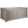 Vevor Deck Box 120 Gal VEVOR Deck Box, 120 Gallon, 56.3" x 26.6" x 23.8" Outdoor Storage Box, Waterproof PP Deckbox with Aluminum Alloy Padlock, for Patio Furniture, Garden Tools, Pool Toys, Outdoor Cushions, Gray