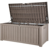 Vevor Deck Box 120 Gal VEVOR Deck Box, 120 Gallon, 56.3" x 26.6" x 23.8" Outdoor Storage Box, Waterproof PP Deckbox with Aluminum Alloy Padlock, for Patio Furniture, Garden Tools, Pool Toys, Outdoor Cushions, Gray