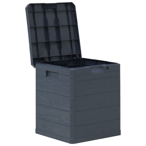 Vida XL Deck Box Anthracite vidaXL Patio Storage Box 23.8 gal Anthracite