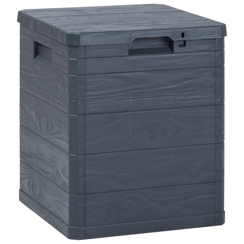 Vida XL Deck Box Anthracite vidaXL Patio Storage Box 23.8 gal Anthracite