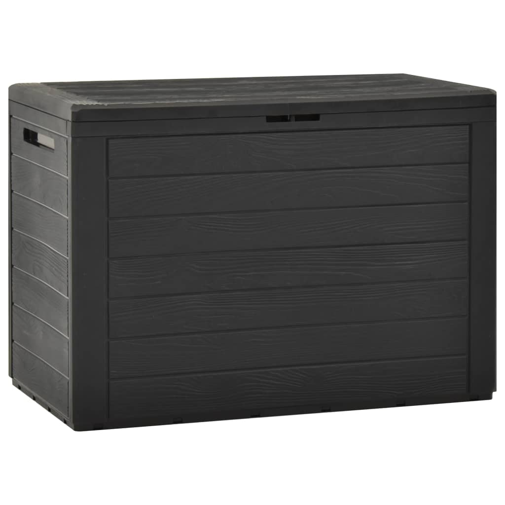 Vida XL Deck Box Anthracite vidaXL Patio Storage Box Anthracite 38.7"x17.3"x21.7"