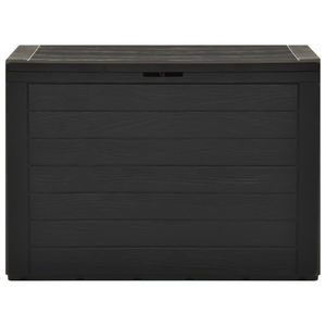 Vida XL Deck Box Anthracite vidaXL Patio Storage Box Anthracite 38.7"x17.3"x21.7"