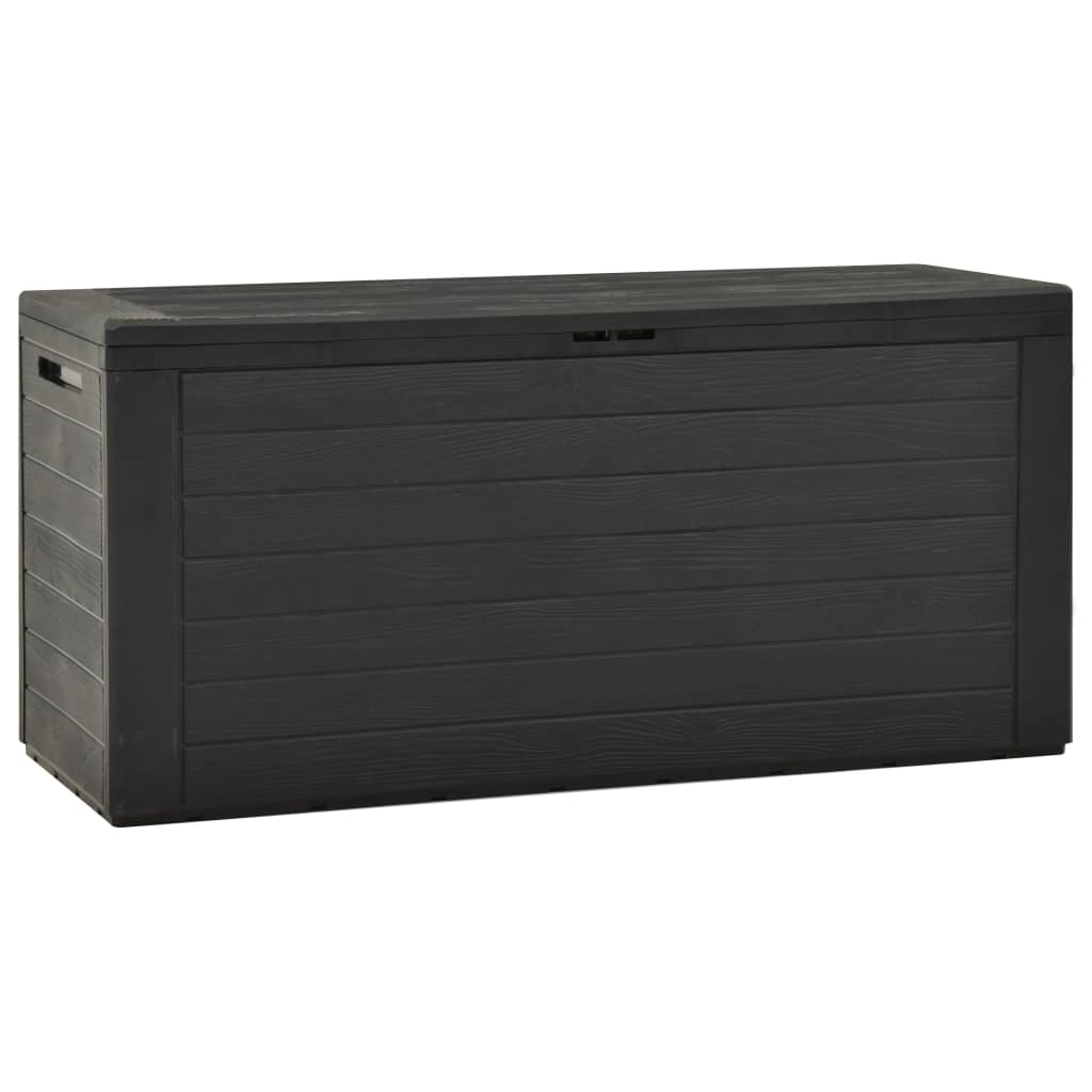 Vida XL Deck Box Anthracite vidaXL Patio Storage Box Anthracite 45.7"x17.3"x21.7"