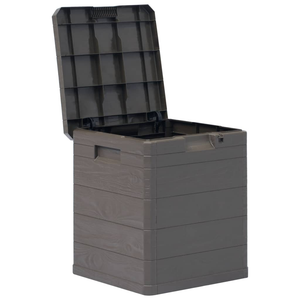 Vida XL Deck Box Brown vidaXL Patio Storage Box 23.8 gal Brown