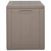 Vida XL Deck Box Brown vidaXL Patio Storage Box 47.6 gal Brown PP Rattan