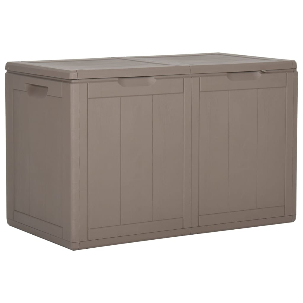 Vida XL Deck Box Brown vidaXL Patio Storage Box 47.6 gal Brown PP Rattan