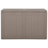 Vida XL Deck Box Brown vidaXL Patio Storage Box 47.6 gal Brown PP Rattan