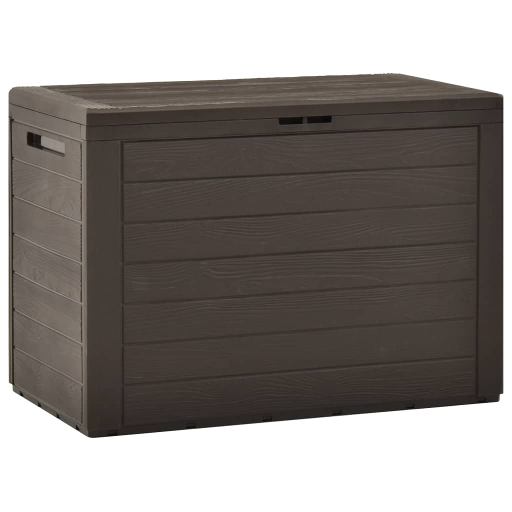 Vida XL Deck Box Brown vidaXL Patio Storage Box Brown 30.7"x17.3"x21.7"