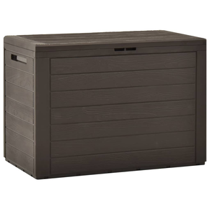 Vida XL Deck Box Brown vidaXL Patio Storage Box Brown 30.7"x17.3"x21.7"