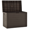 Vida XL Deck Box Brown vidaXL Patio Storage Box Brown 30.7"x17.3"x21.7"