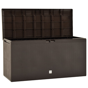 Vida XL Deck Box Brown vidaXL Patio Storage Box Brown 44.9"x18.5"x23.6"