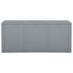 Vida XL Deck Box Gray vidaXL Patio Storage Box 71.3 gal Gray PP Rattan