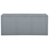 Vida XL Deck Box Gray vidaXL Patio Storage Box 71.3 gal Gray PP Rattan