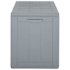 Vida XL Deck Box Gray vidaXL Patio Storage Box 71.3 gal Gray PP Rattan