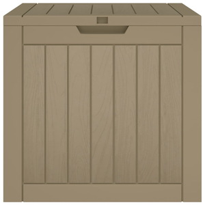 Vida XL Deck Box Gray vidaXL Patio Storage Box Gray 21.9"x16.9"x20.9" Polypropylene