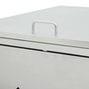 Vida XL Enclosures Silver vidaXL Quadruple Wheelie Bin Shed 63.4 gal Stainless Steel