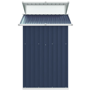 Vida XL Metal Sheds Anthracite vidaXL Garden Shed Anthracite 106.3"x51.2"x82.1" Galvanized Steel