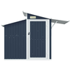 Vida XL Metal Sheds Anthracite vidaXL Garden Shed Anthracite 106.3"x51.2"x82.1" Galvanized Steel