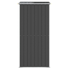 Vida XL Metal Sheds Anthracite vidaXL Garden Shed Anthracite 75.6"x42.5"x87.8" Galvanized Steel