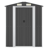 Vida XL Metal Sheds Anthracite vidaXL Garden Shed Anthracite 75.6"x42.5"x87.8" Galvanized Steel