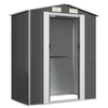 Vida XL Metal Sheds Anthracite vidaXL Garden Shed Anthracite 75.6"x42.5"x87.8" Galvanized Steel