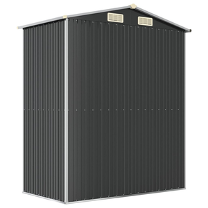 Vida XL Metal Sheds Anthracite vidaXL Garden Shed Anthracite 75.6"x42.5"x87.8" Galvanized Steel